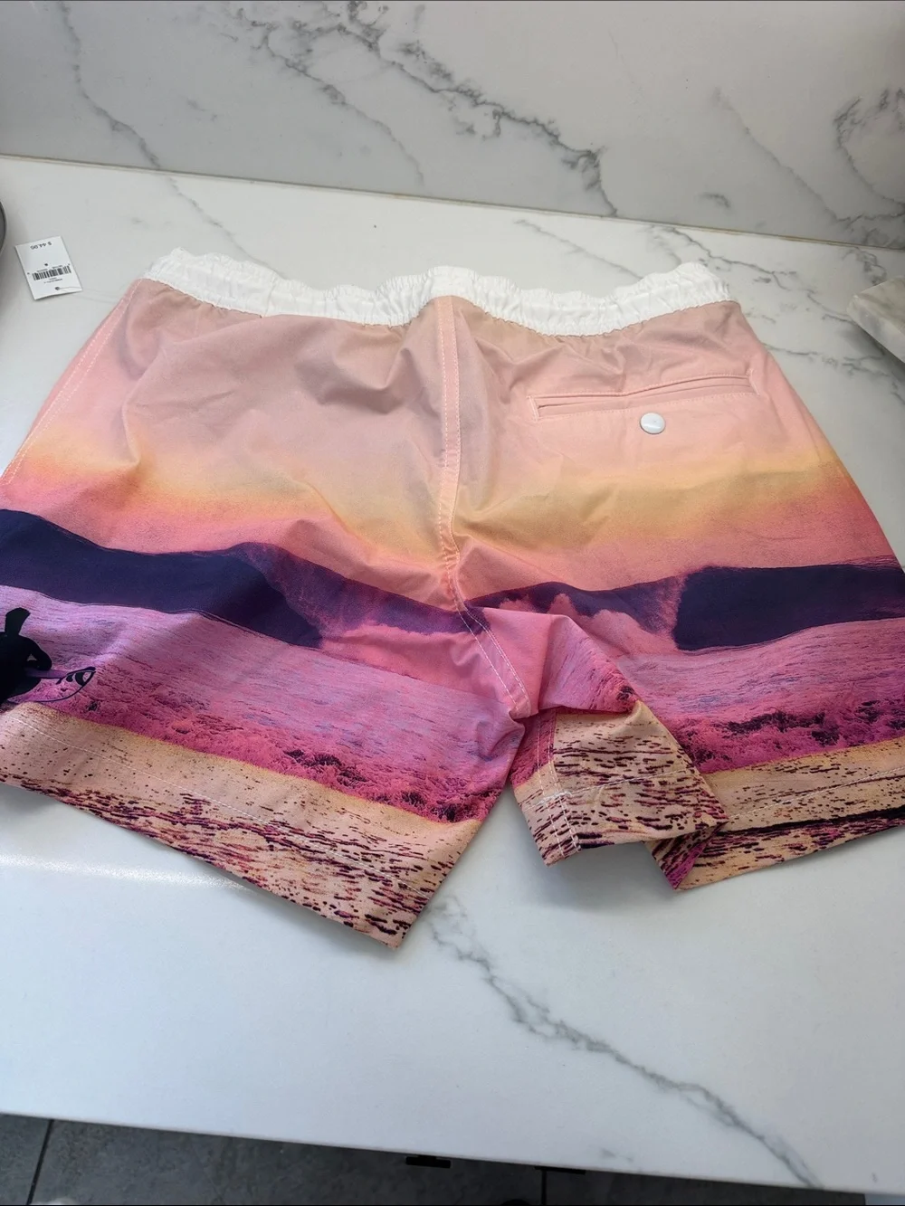 Gap  Beach Print mens Swim Shorts - Pink Gradient